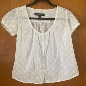 White button down blouse - Size 6 - French Connection